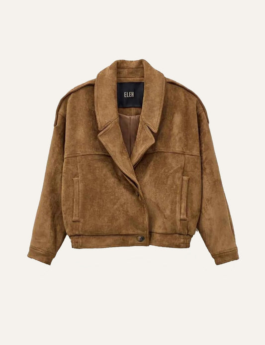ELEH SUEDE CAMEL JACKET