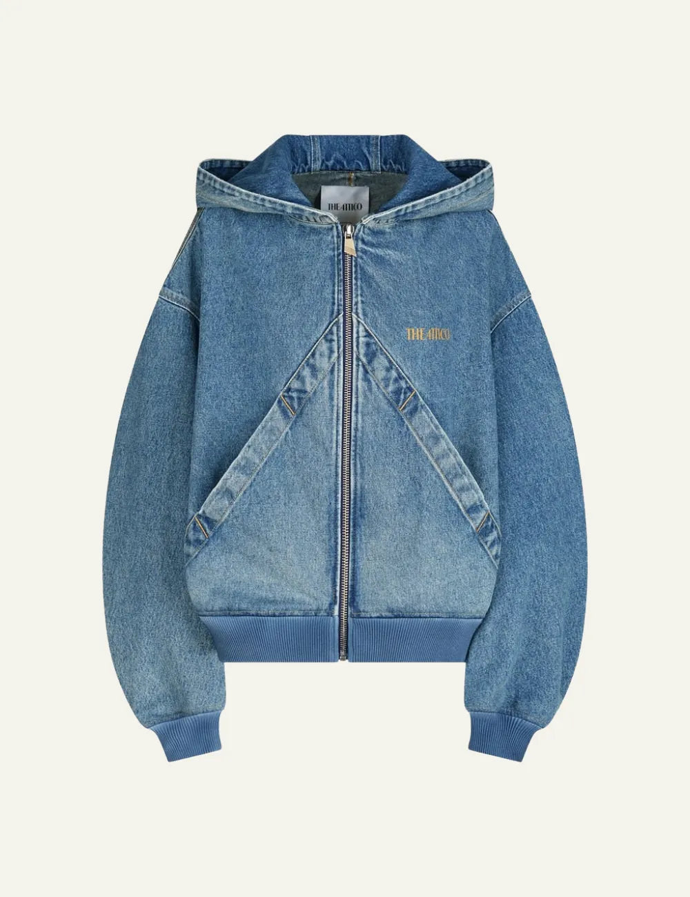 THE ATTICO DENIM SKY BLUE BOMBER