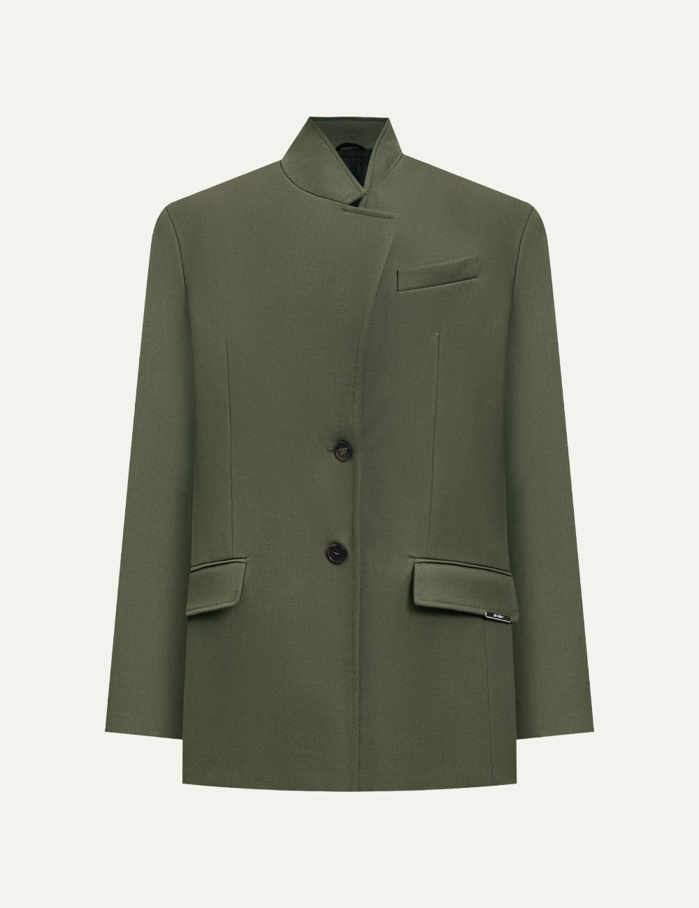 THE ATTICO JACKET MILITARY GREEN