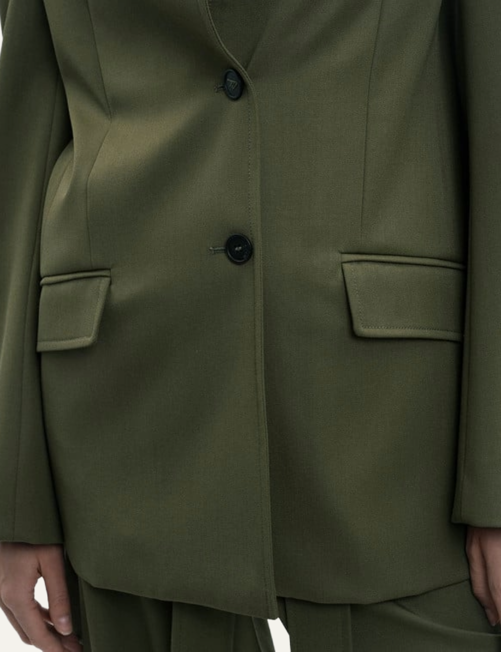 THE ATTICO JACKET MILITARY GREEN