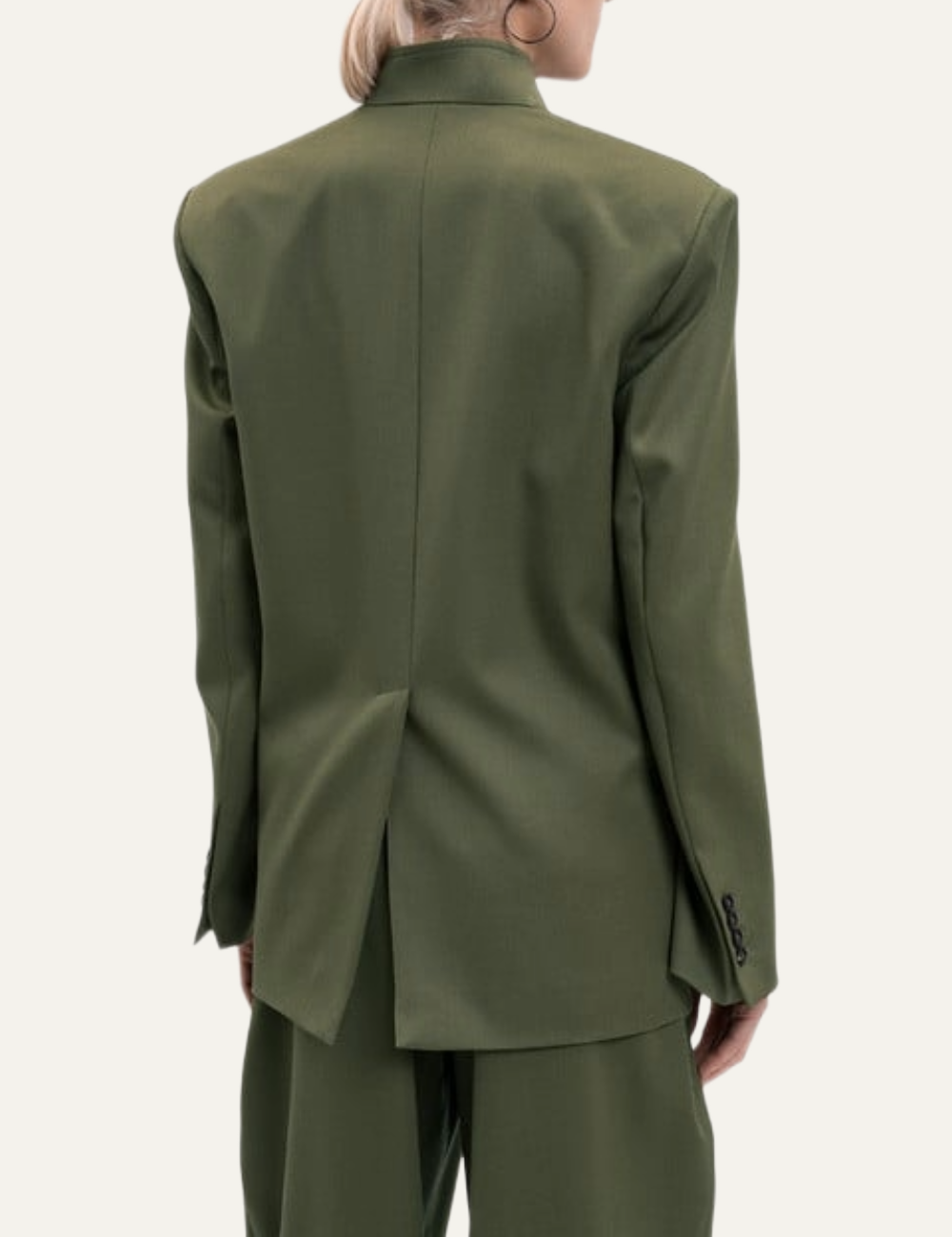 THE ATTICO JACKET MILITARY GREEN