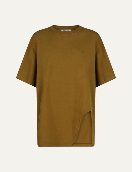 THE ATTICO T-SHIRT MILITARY GREEN