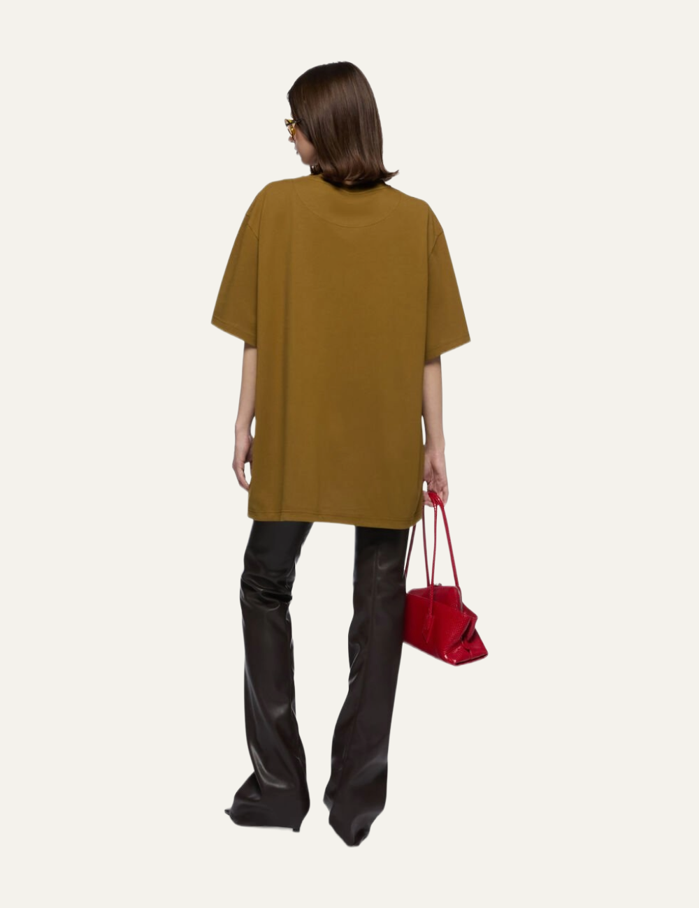 THE ATTICO T-SHIRT MILITARY GREEN