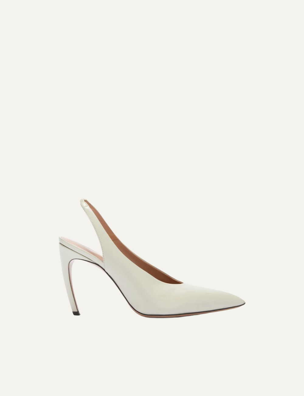 THE ATTICO 'VIPER' SLINGBACK WHITE