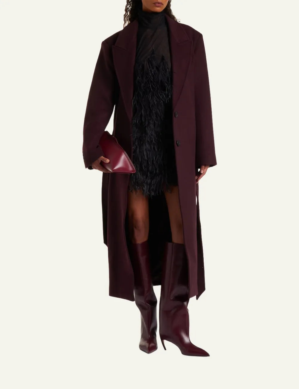 THE ATTICO 'LEA' BOOT MAUVE