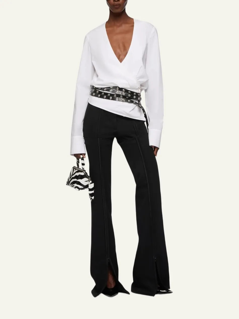THE ATTICO WHITE BLOUSE