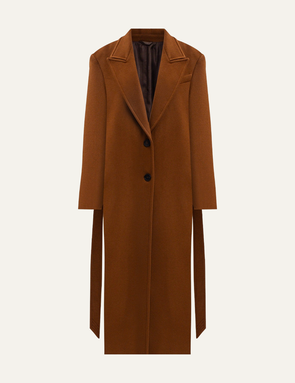 THE ATTICO LONG COAT CAMEL