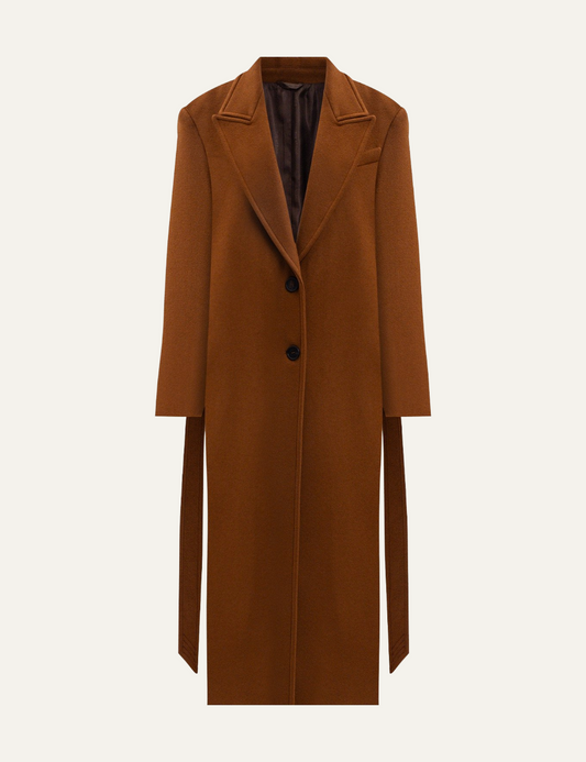 THE ATTICO LONG COAT CAMEL