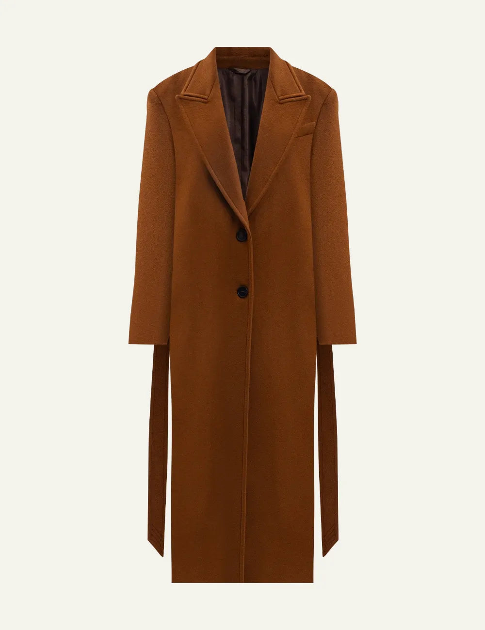 THE ATTICO LONG COAT CAMEL