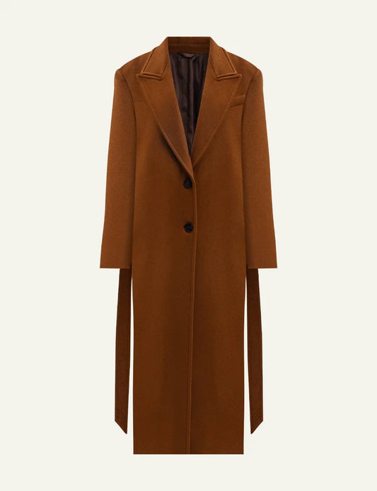 THE ATTICO LONG COAT CAMEL