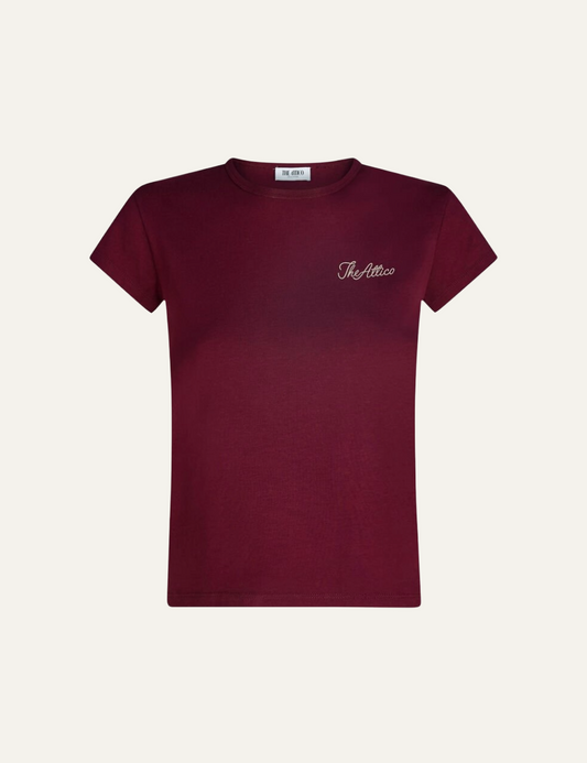 THE ATTICO BURGUNDY T-SHIRT