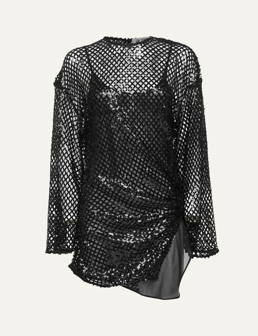 THE ATTICO MINI DRESS WITH SEQUINS