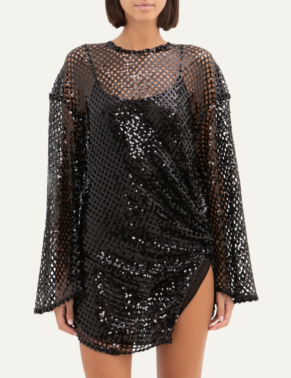 THE ATTICO MINI DRESS WITH SEQUINS