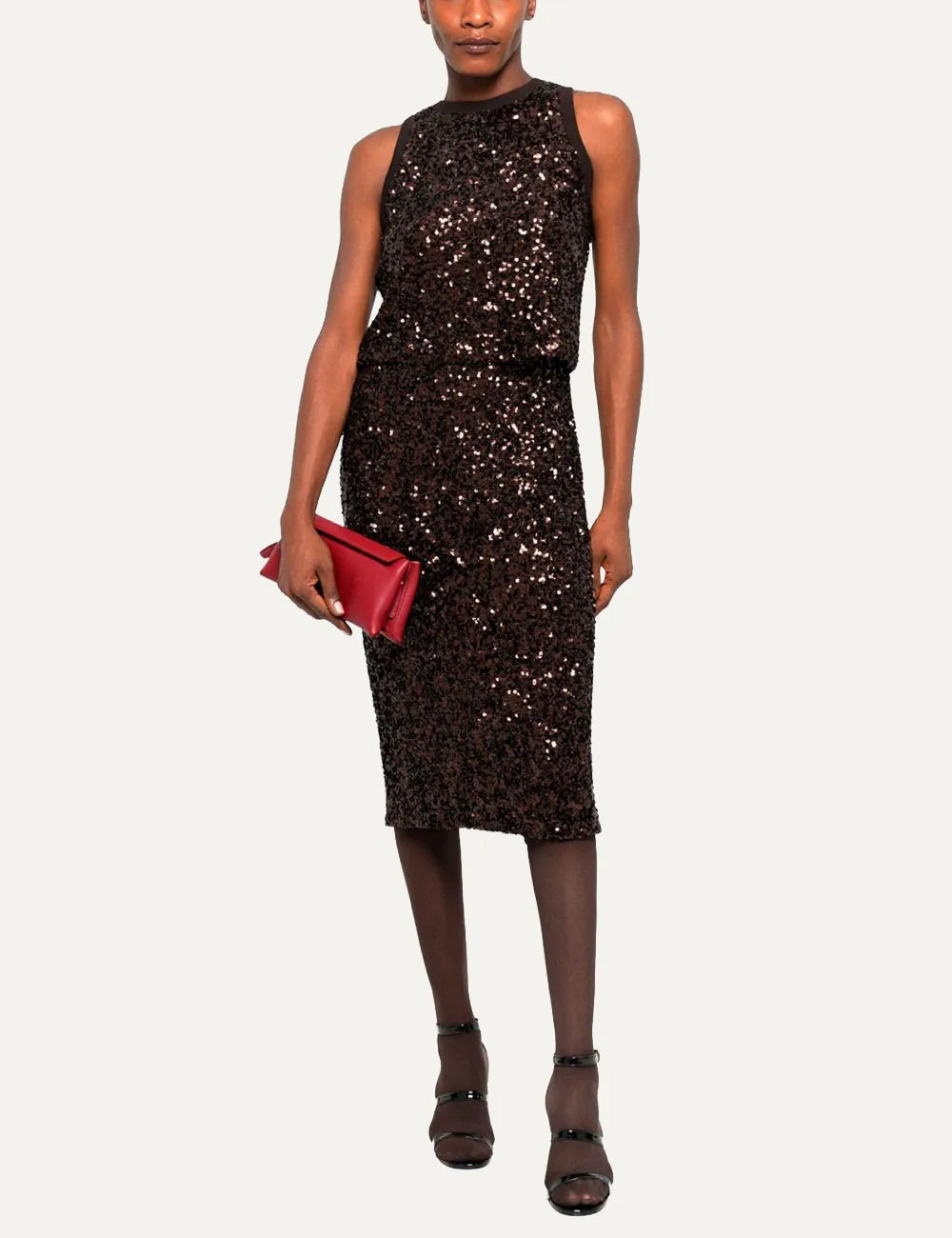 MARELLA RENNES BROWN SEQUINS