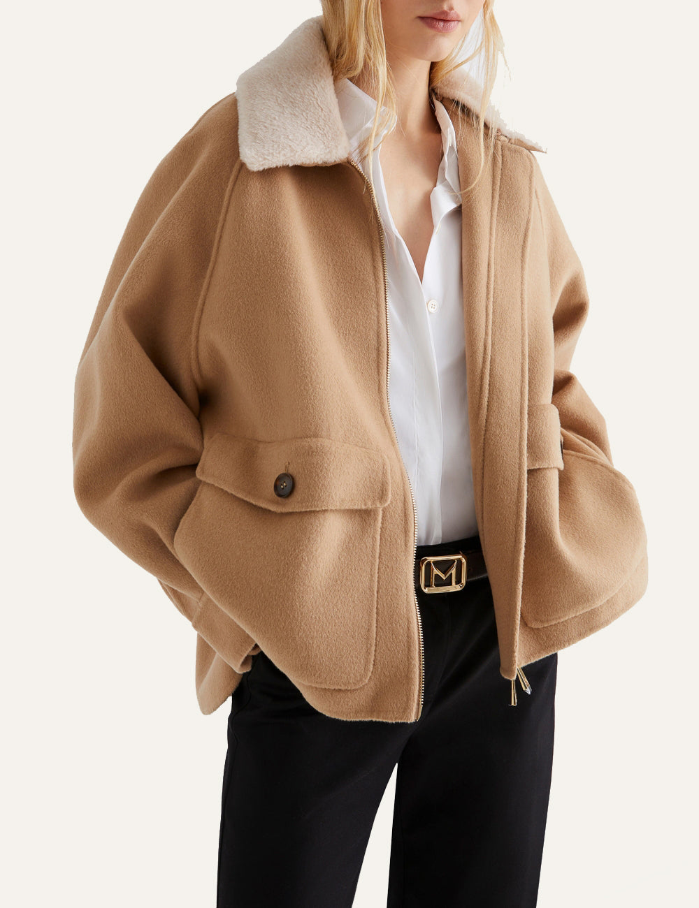 MARELLA GETTONE CAMEL PLAIN