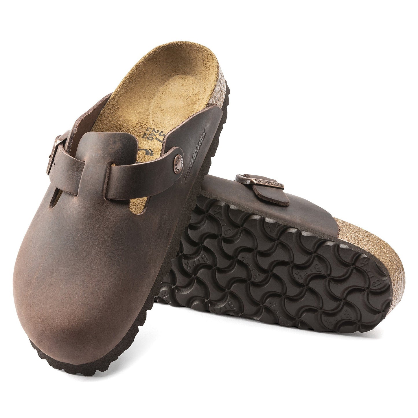 BIRKENSTOCK LEATHER BOSTON HABANA