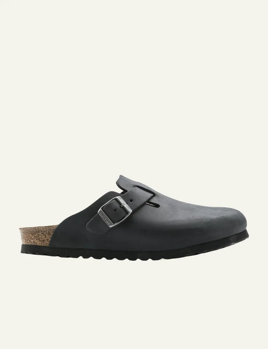 BIRKENSTOCK LEATHER BOSTON BLACK