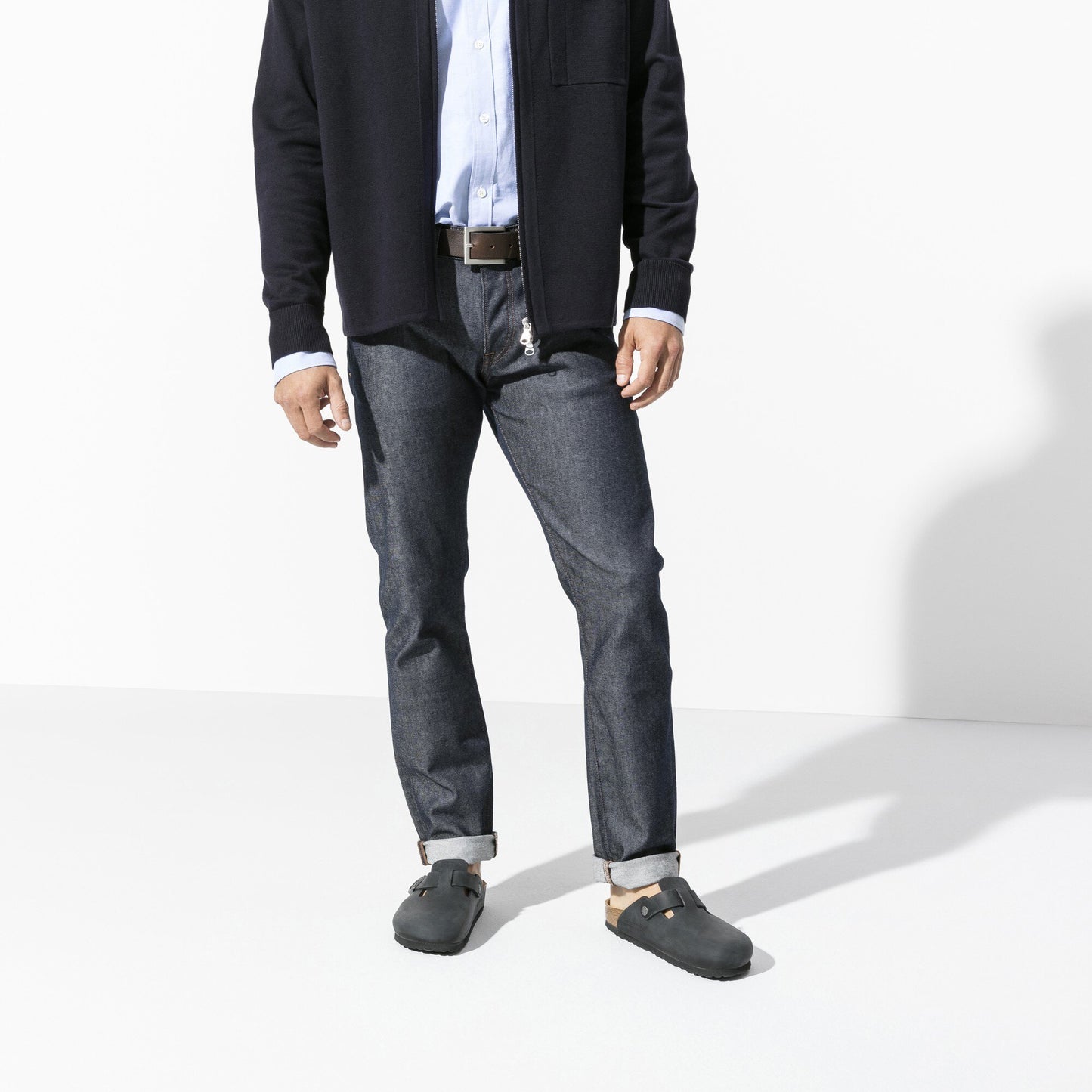 BIRKENSTOCK LEATHER BOSTON BLACK