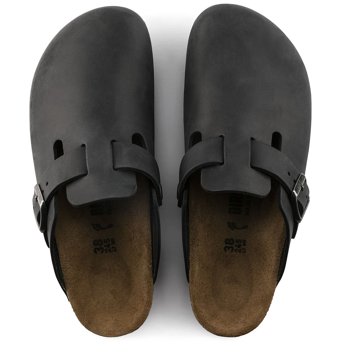 BIRKENSTOCK LEATHER BOSTON BLACK