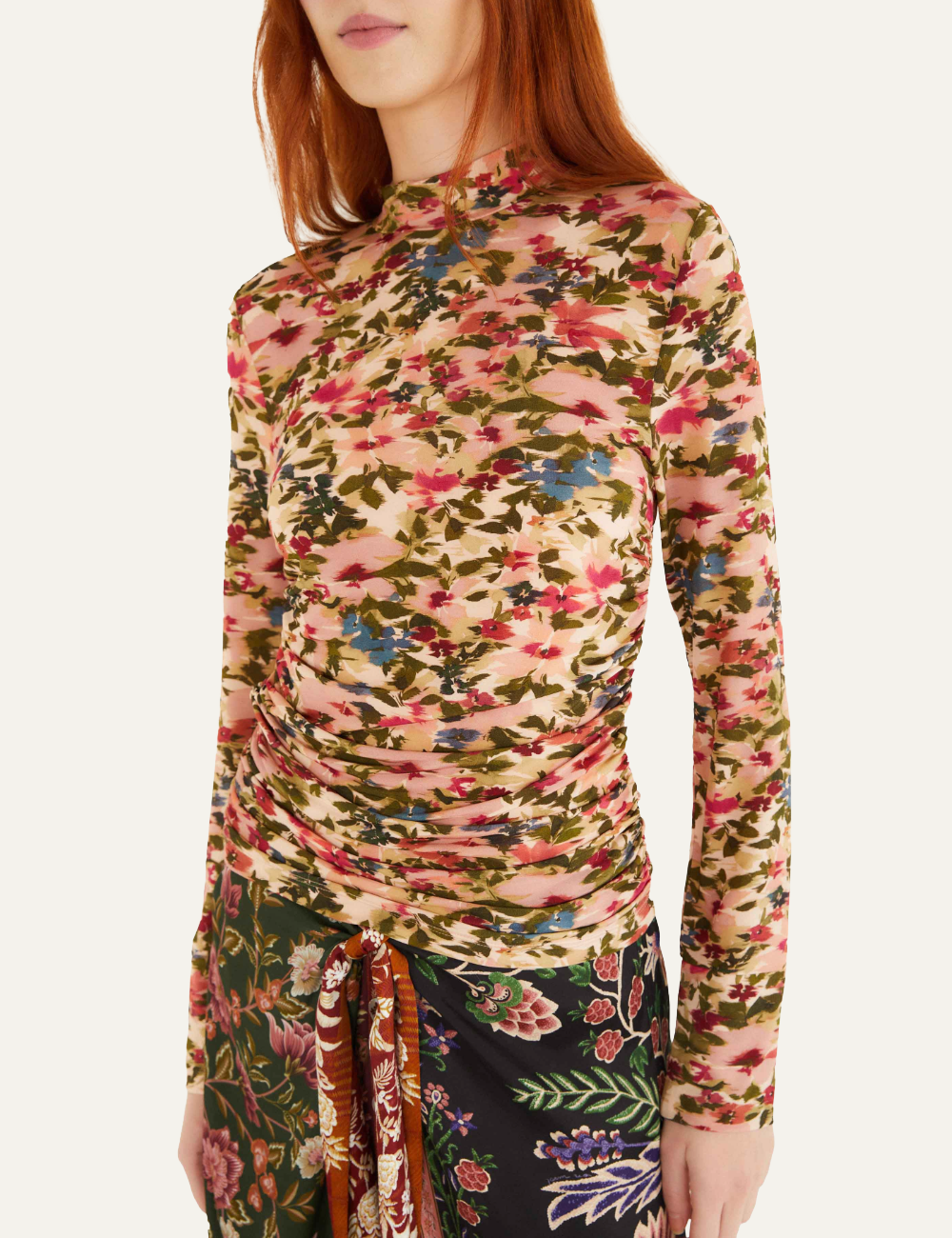 FARM RIO IKAT TINY FLOWERS PINK