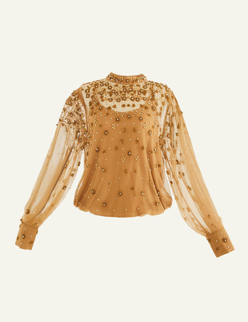 FARM RIO EMBROIDERED TULLE BUBBLE