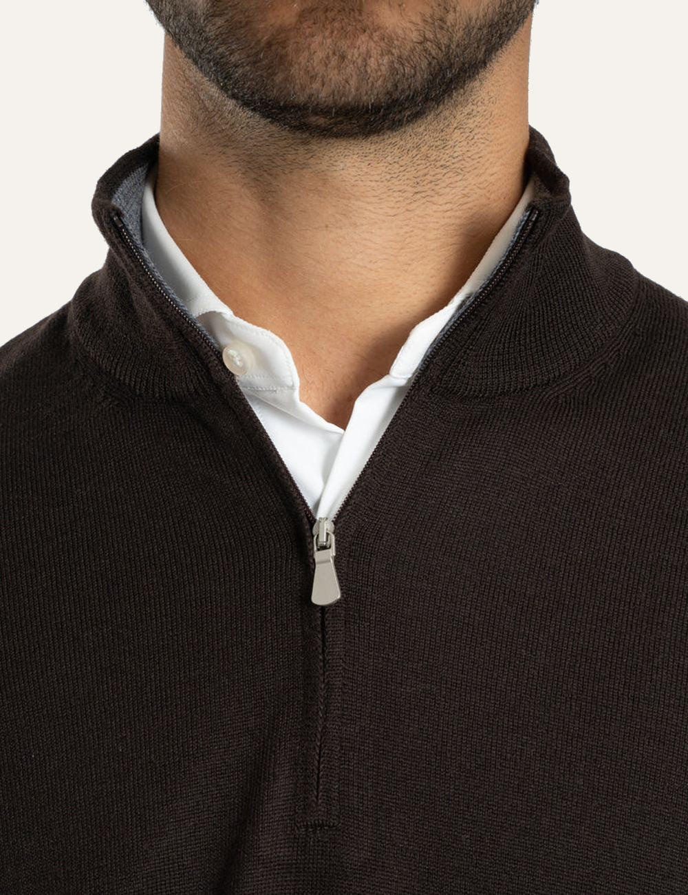 GRAN SASSO MOCK ZIP BROWN