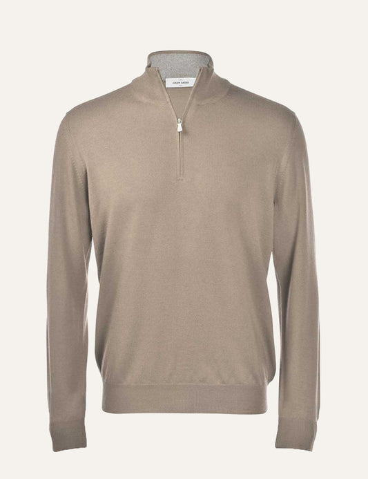 GRAN SASSO JACKET ZIP BEIGE