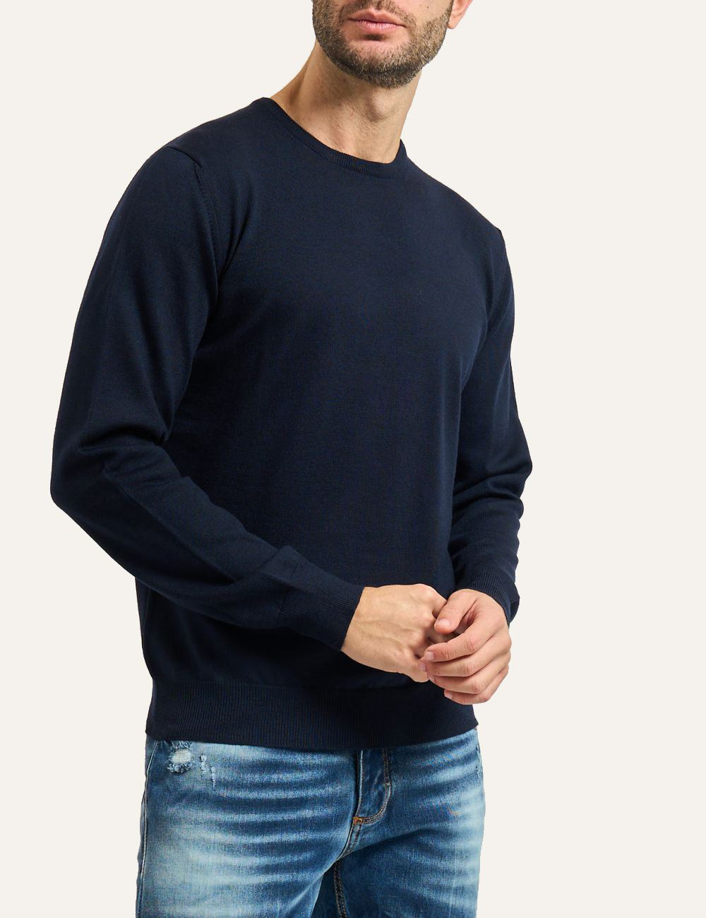 GRAN SASSO CREW PULLOVER BLUE
