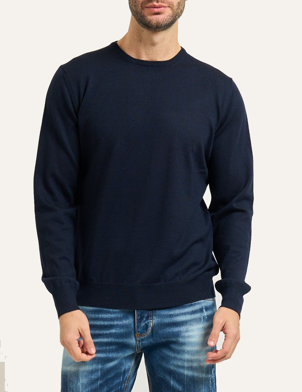 GRAN SASSO CREW PULLOVER BLUE