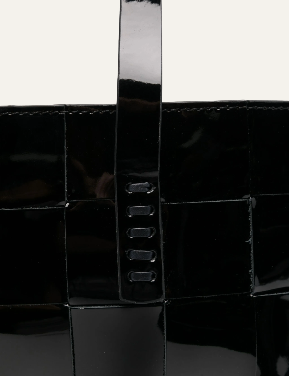 DRAGON JAPAN TOTE PATENT BLACK