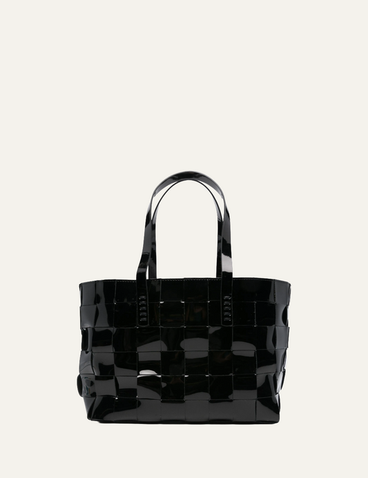 DRAGON JAPAN TOTE PATENT BLACK