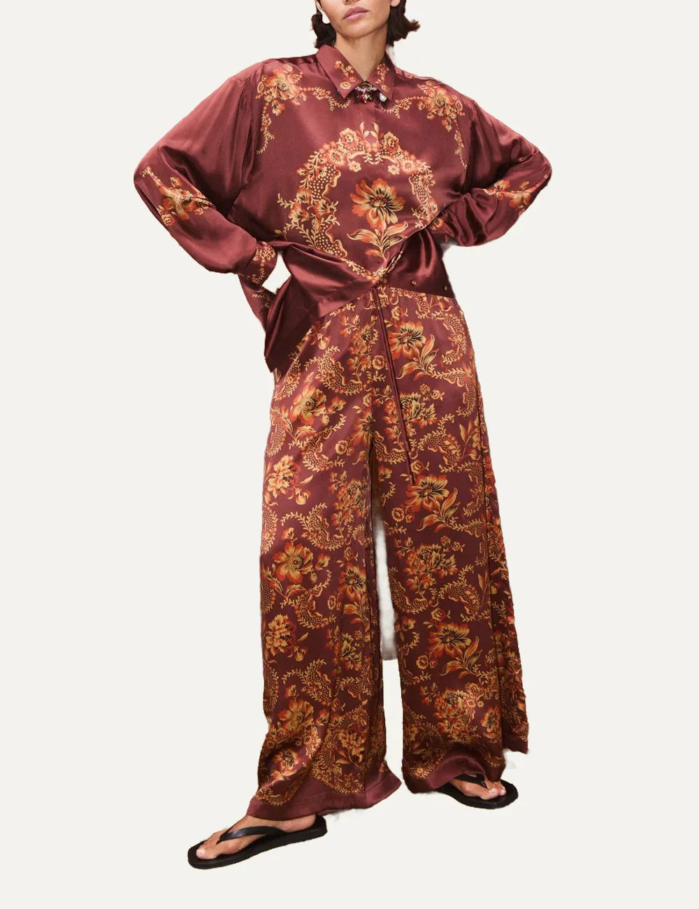 ALEMAIS SERAPHINA SILK PANT