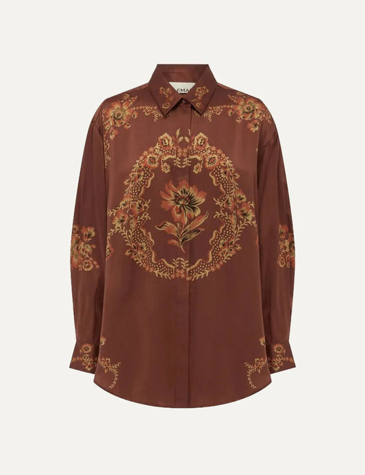 ALEMAIS SERAFINA SILK SHIRT