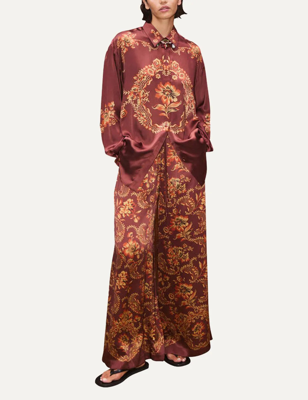 ALEMAIS SERAFINA SILK SHIRT