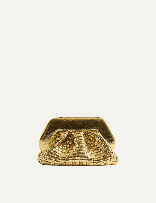 THEMOIRe TIA MICRO WEAVED LAMINATED GOLD