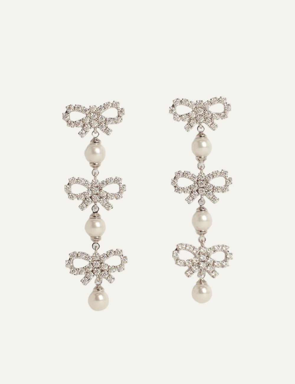 SELF-PORTRAIT TIERED EARRINGS