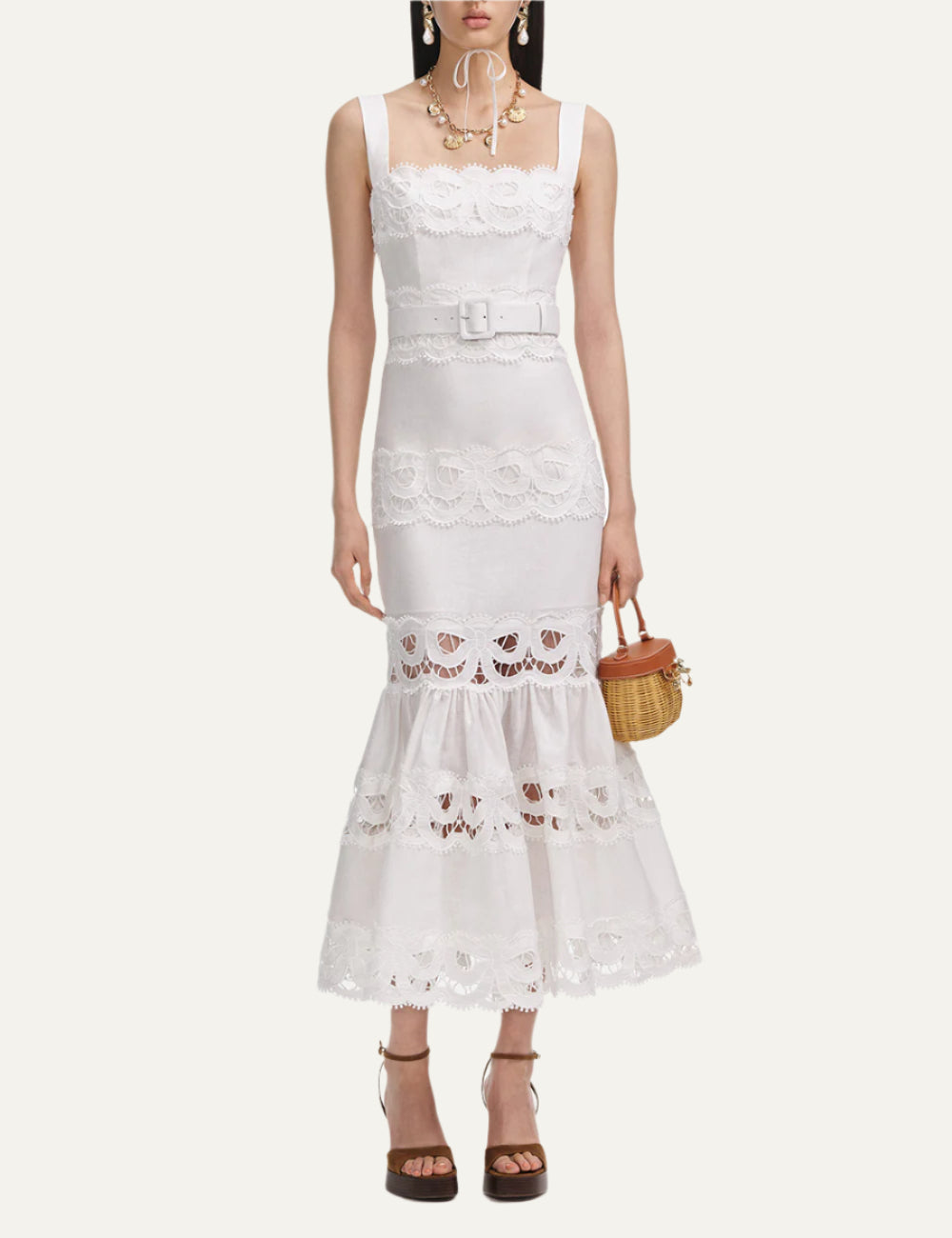 SELF-PORTRAIT MIDI DRESS