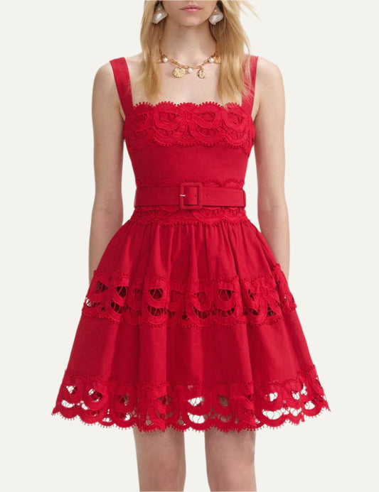 SELF-PORTRAIT MINI DRESS