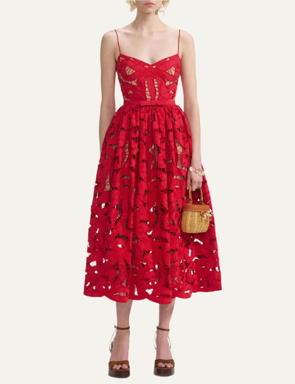 SELF-PORTRAIT MIDI DRESS