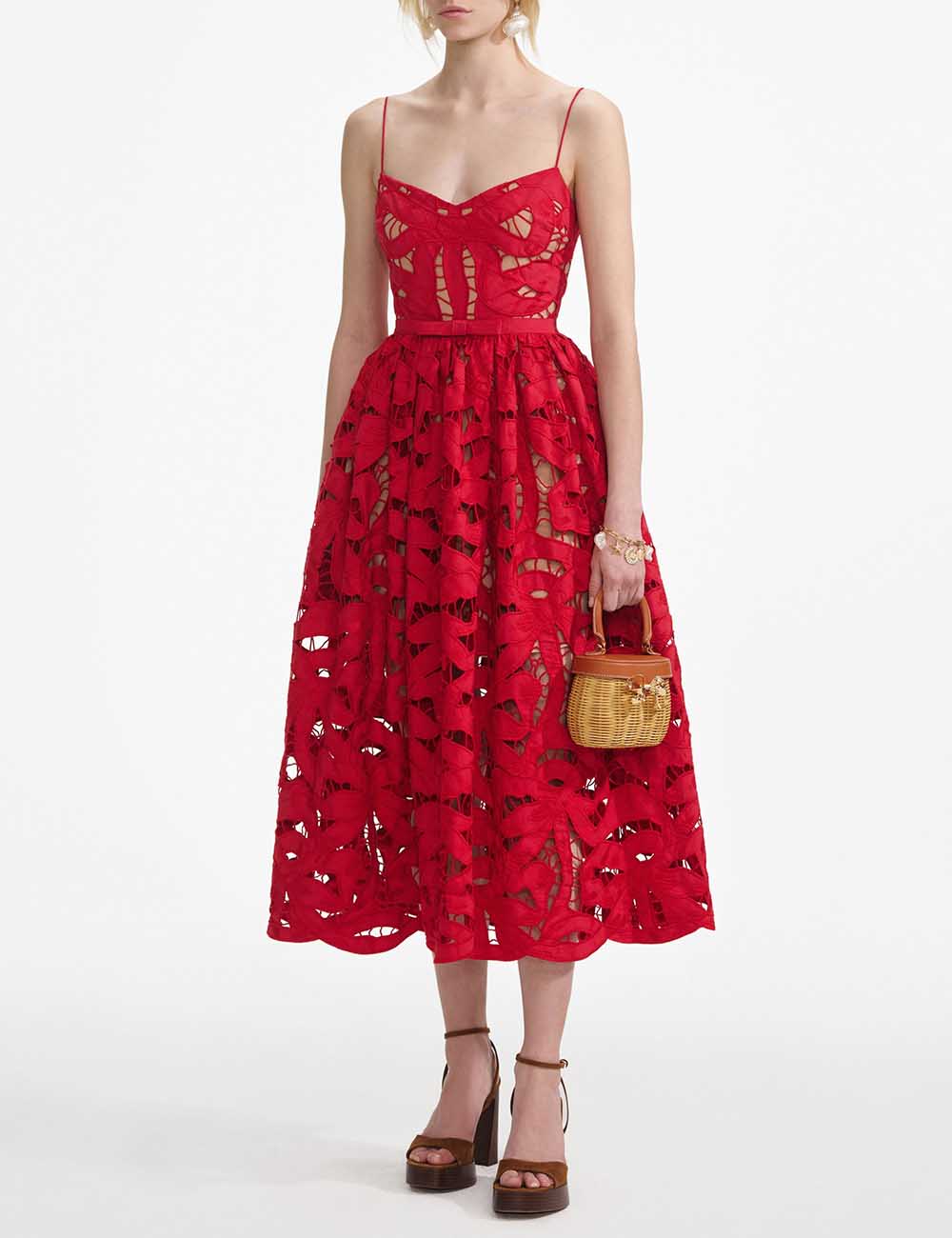 SELF-PORTRAIT MIDI DRESS