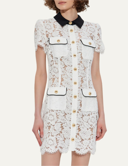 SELF-PORTRAIT MINI DRESS