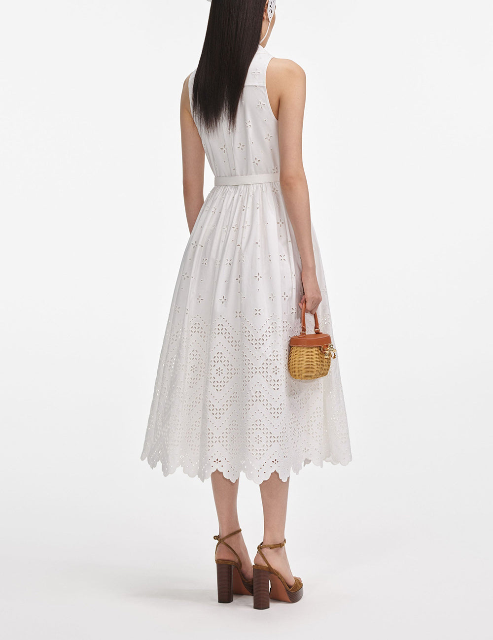 SELF-PORTRAIT BRODERIE MINI DRESS