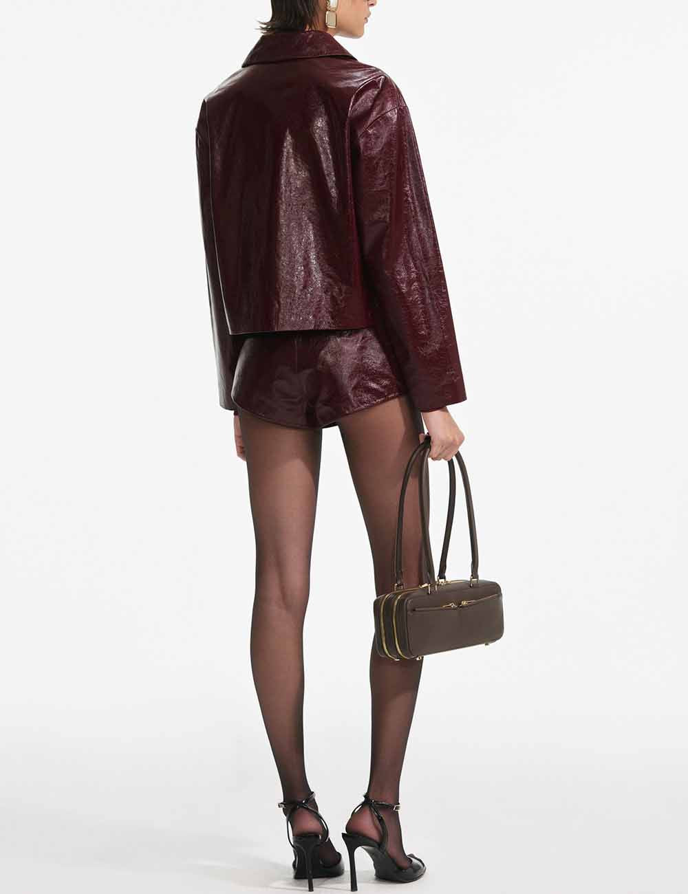 SELF-PORTRAIT LEATHER JACKET