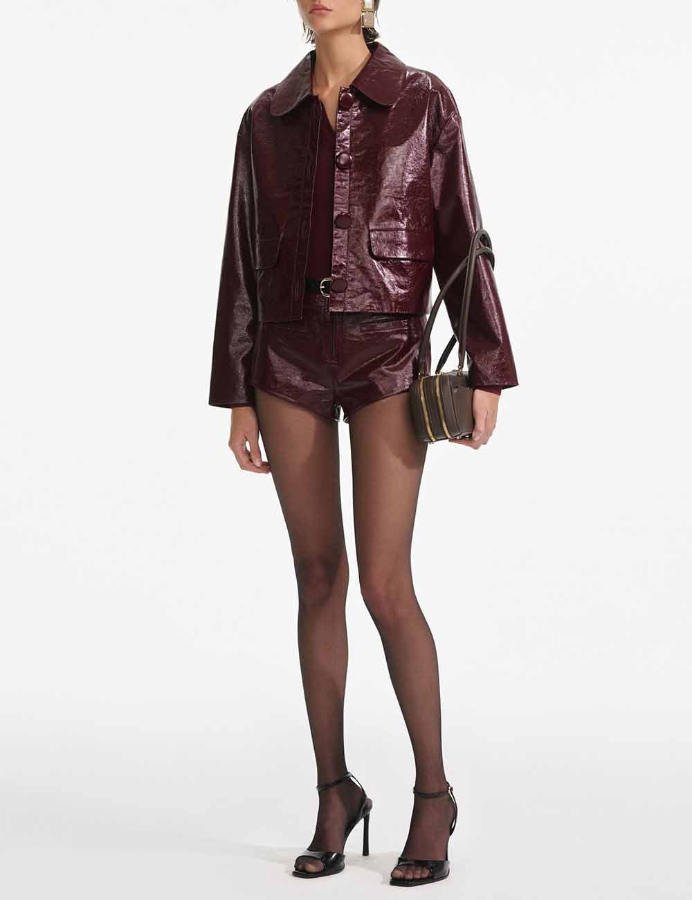 SELF-PORTRAIT LEATHER JACKET