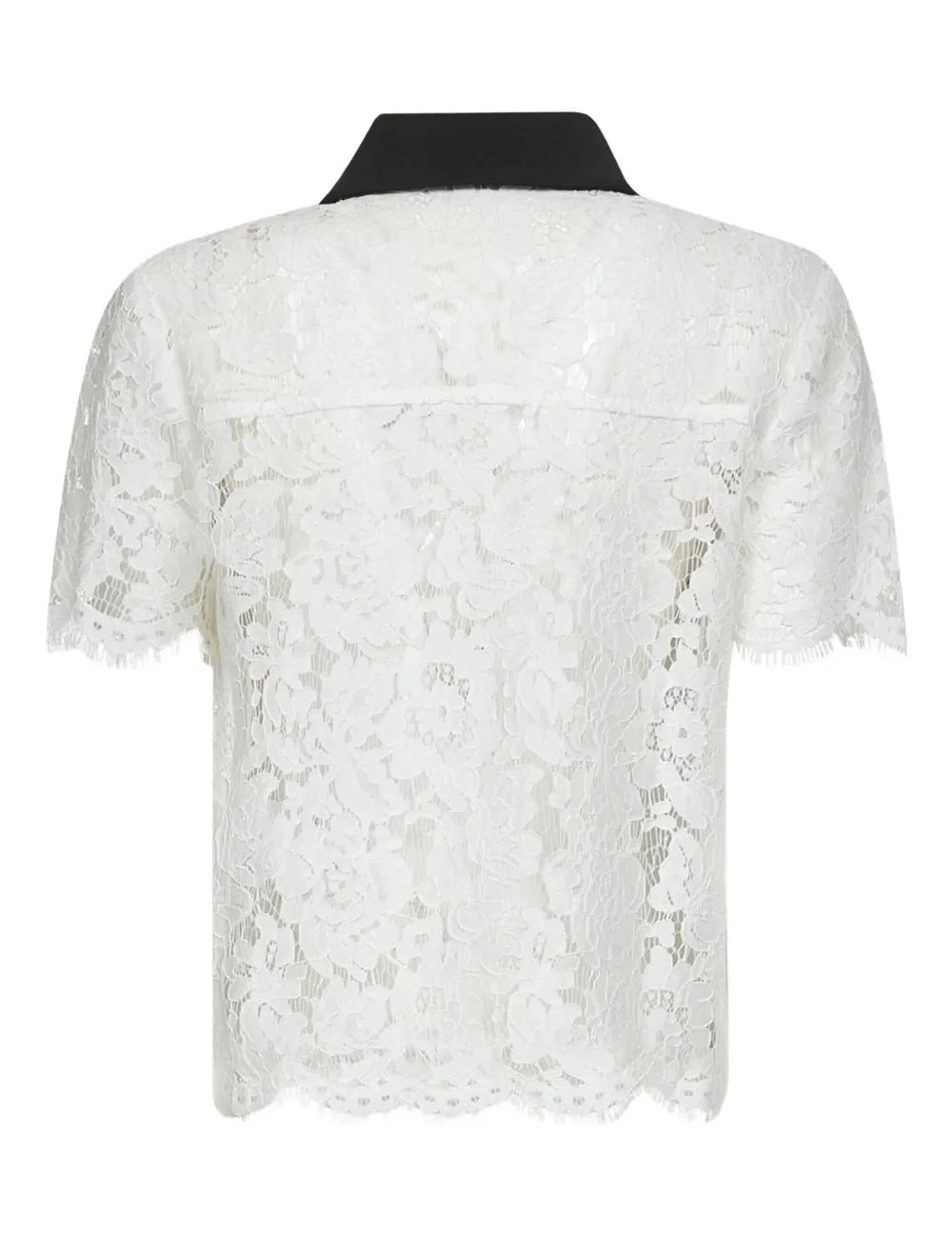 SELF-PORTRAIT CONTRAST COLLAR TOP