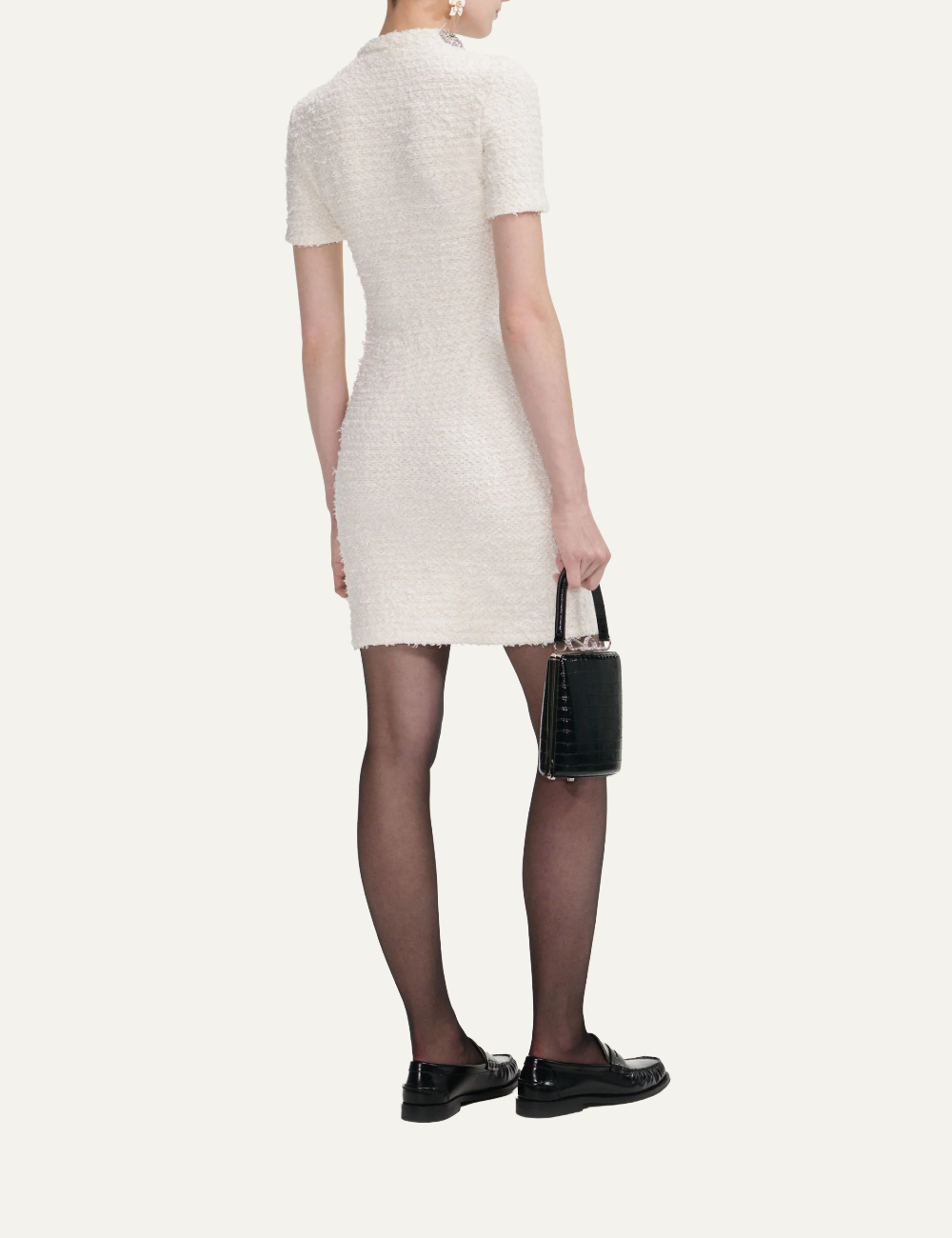 SELF-PORTRAIT KNIT MINI DRESS