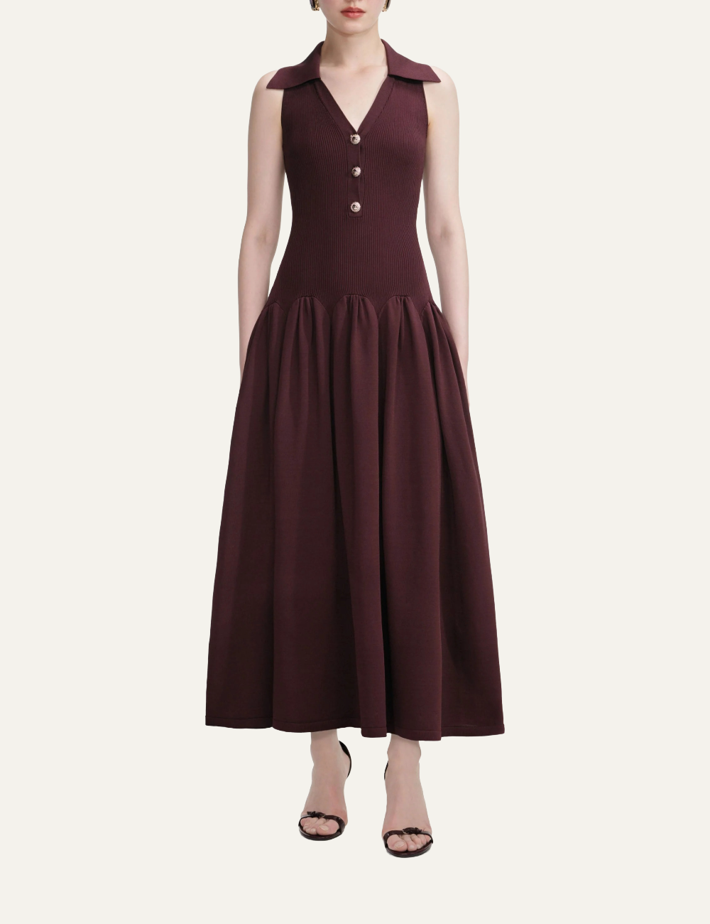 SELF-PORTRAIT KNIT MAXI DRESS