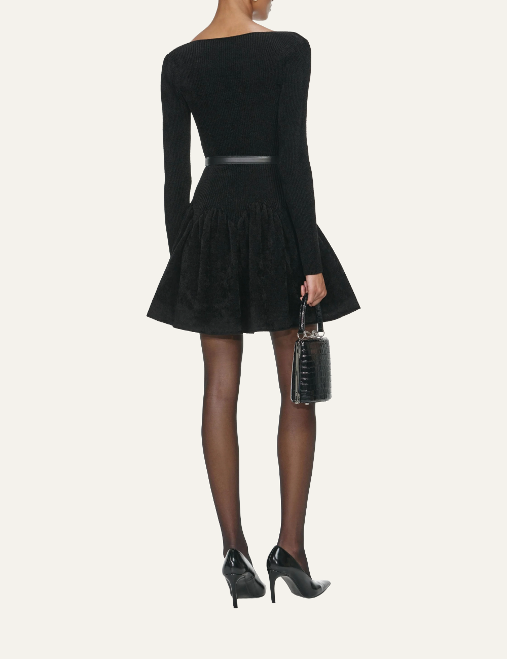 SELF-PORTRAIT KNIT MINI DRESS