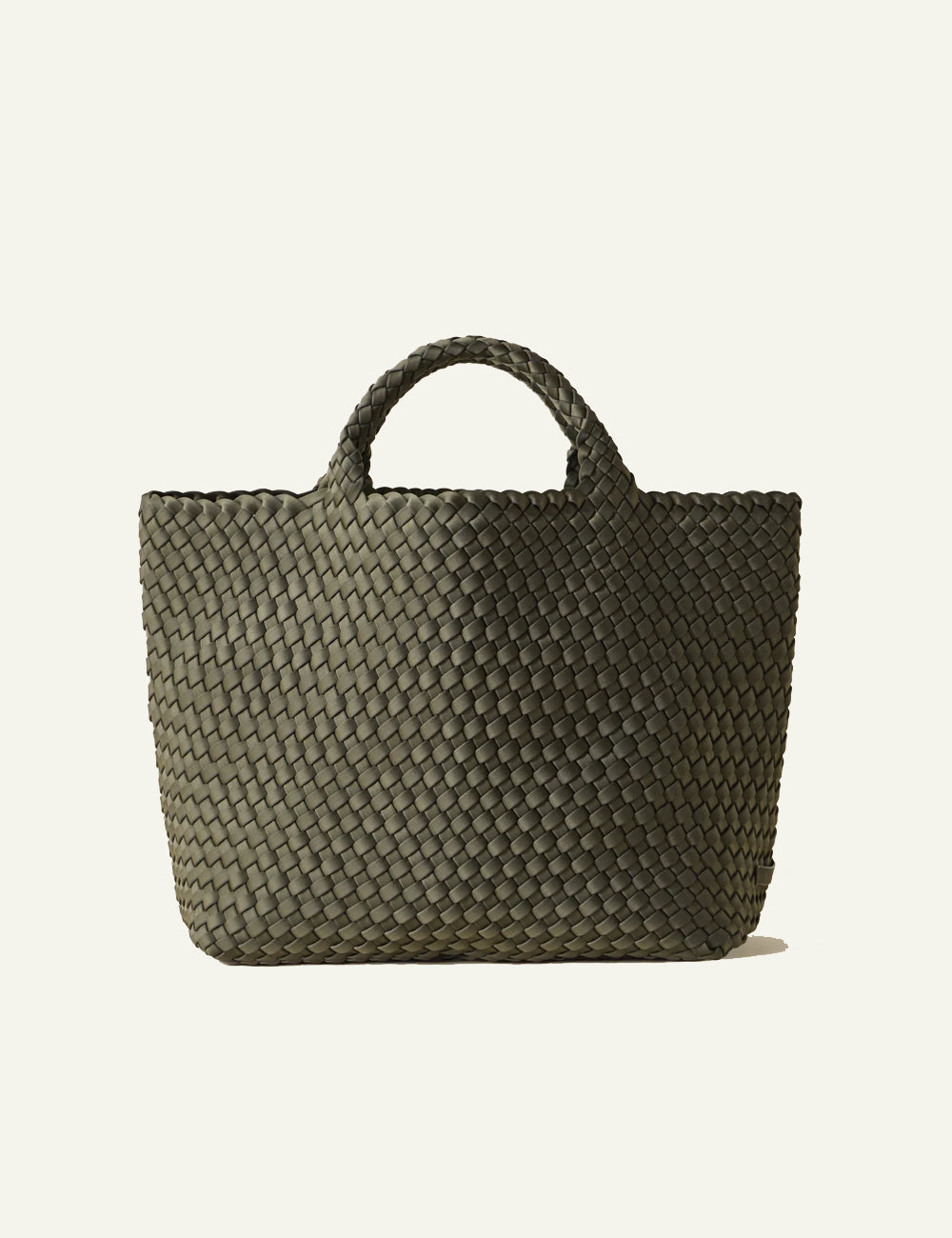 NAGHEDI ST BARTHS MEDIUM TOTE OLIVE