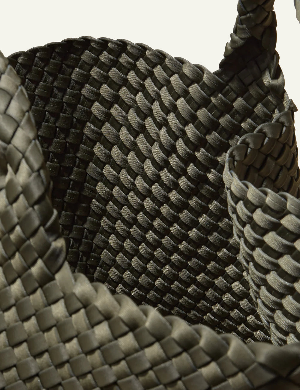 NAGHEDI ST BARTHS MEDIUM TOTE OLIVE